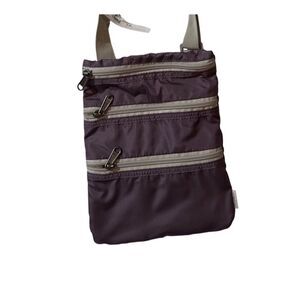 Eddie Bauer Unisex Purple Crossbody Travel Bag Adjustable Strap